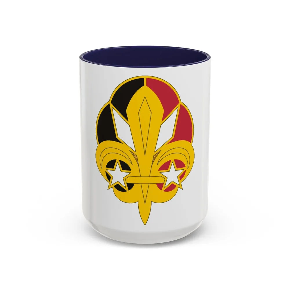 72 Signal Battalion (U.S. Army) Accent Coffee Mug-15oz-Navy-Go Mug Yourself