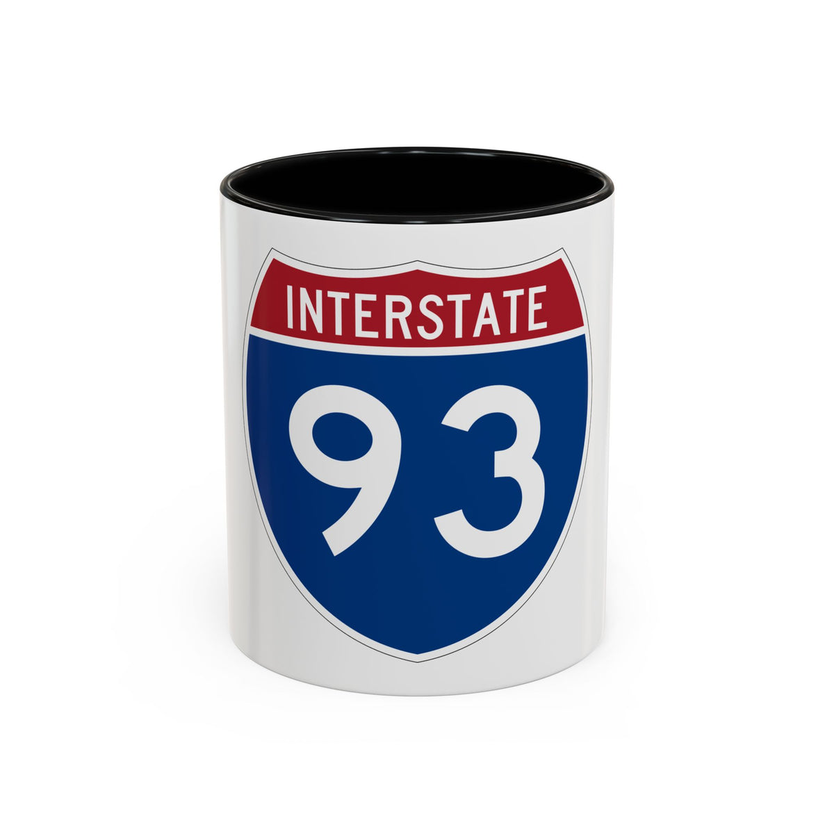 Interstate 93 (U.S. Highways) Accent Coffee Mug
