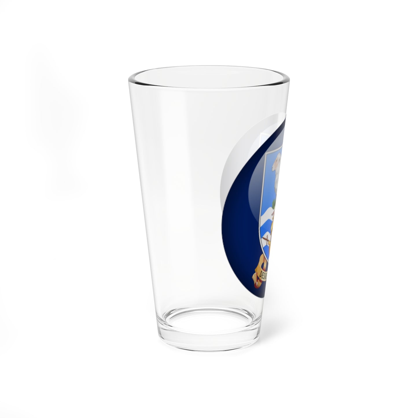 Flag orb Falkland Islands (United Kingdom) Pint Glass 16oz