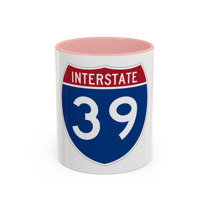 Interstate 39 (U.S. Highways) Accent Coffee Mug