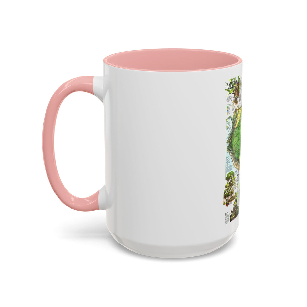 Amazonia - A World Resource at Risk (1992) (Map) Accent Coffee Mug