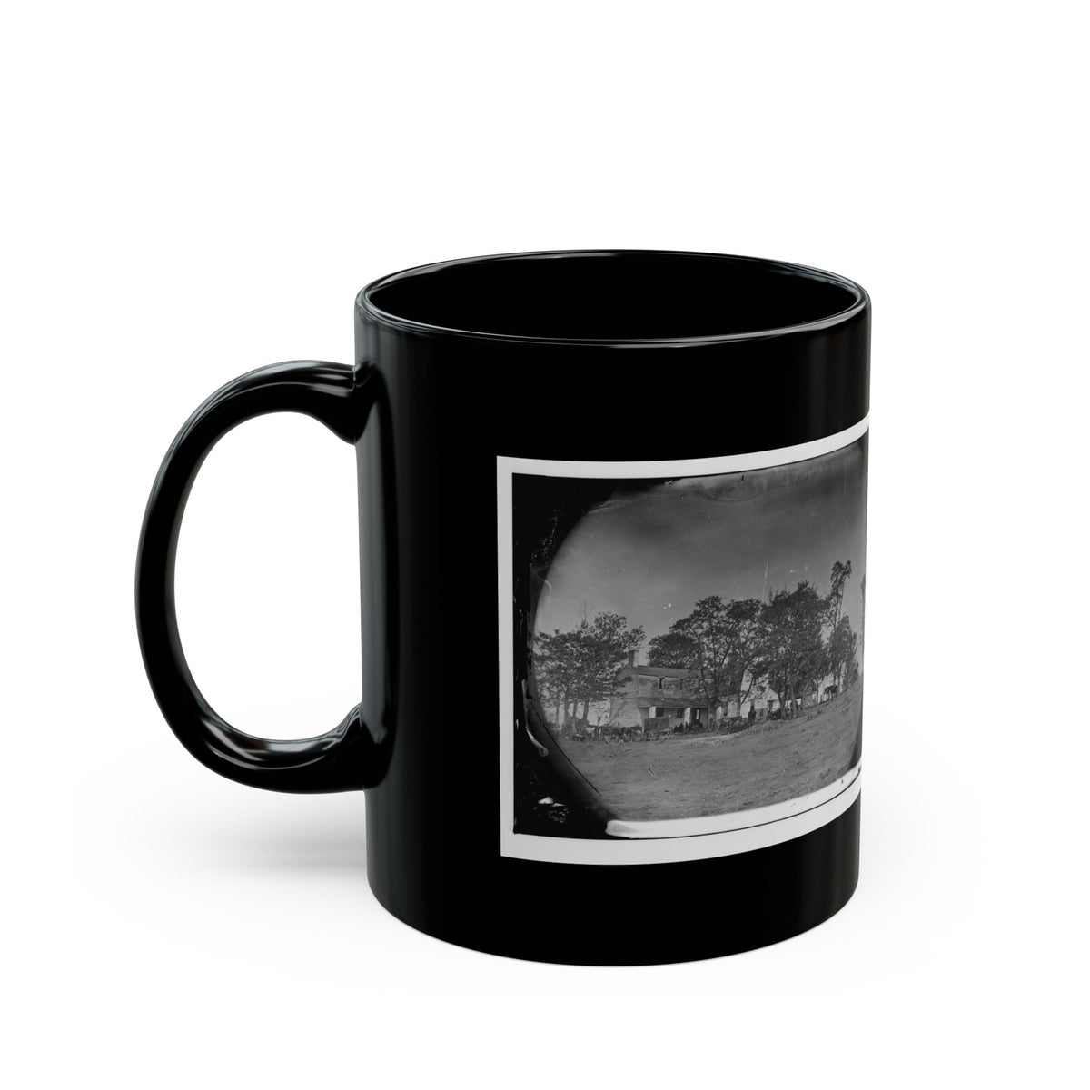Spotsylvania Court House, Va., Vicinity. Beverly House, Headquarters Of Gen. Gouverneur K. Warren, 5th Corps (U.S. Civil War) Black Coffee Mug