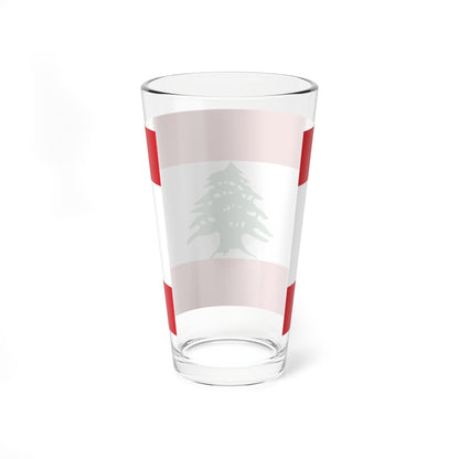 Flag of Lebanon (Lebanon) Pint Glass 16oz