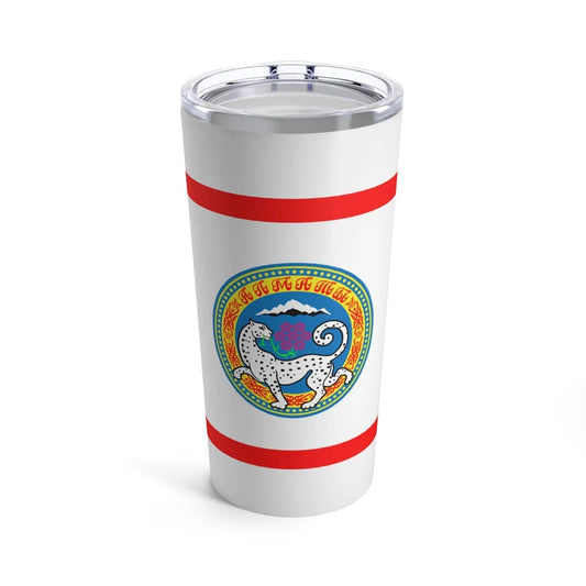 Flag of Almaty Kazakhstan - Tumbler 20oz-20oz-Go Mug Yourself