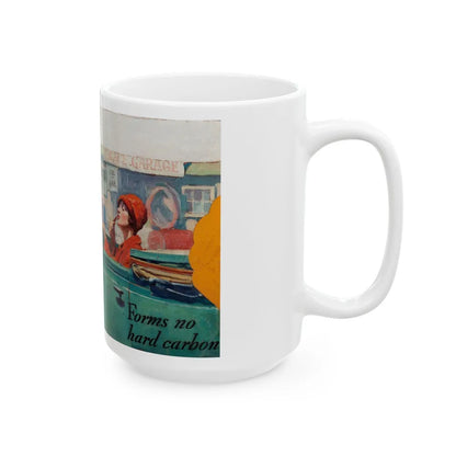 Forms No Hard Carbon, advertising illustration - White Coffee Mug-Go Mug Yourself