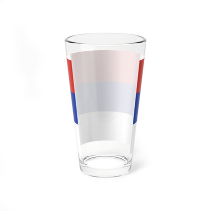 Flag of Russia upside down (Russia) Pint Glass 16oz