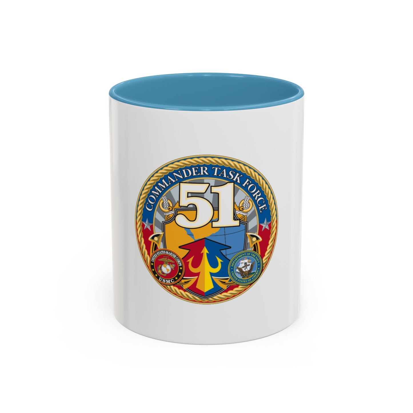 USCGC Command Task Force (U.S. Coast Guard) Accent Coffee Mug