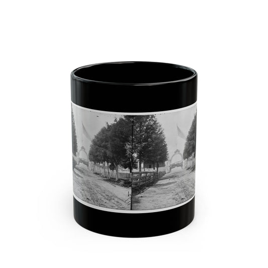 Alexandria, Virginia. Soldier's Cemetery. (U.S. Civil War) Black Coffee Mug