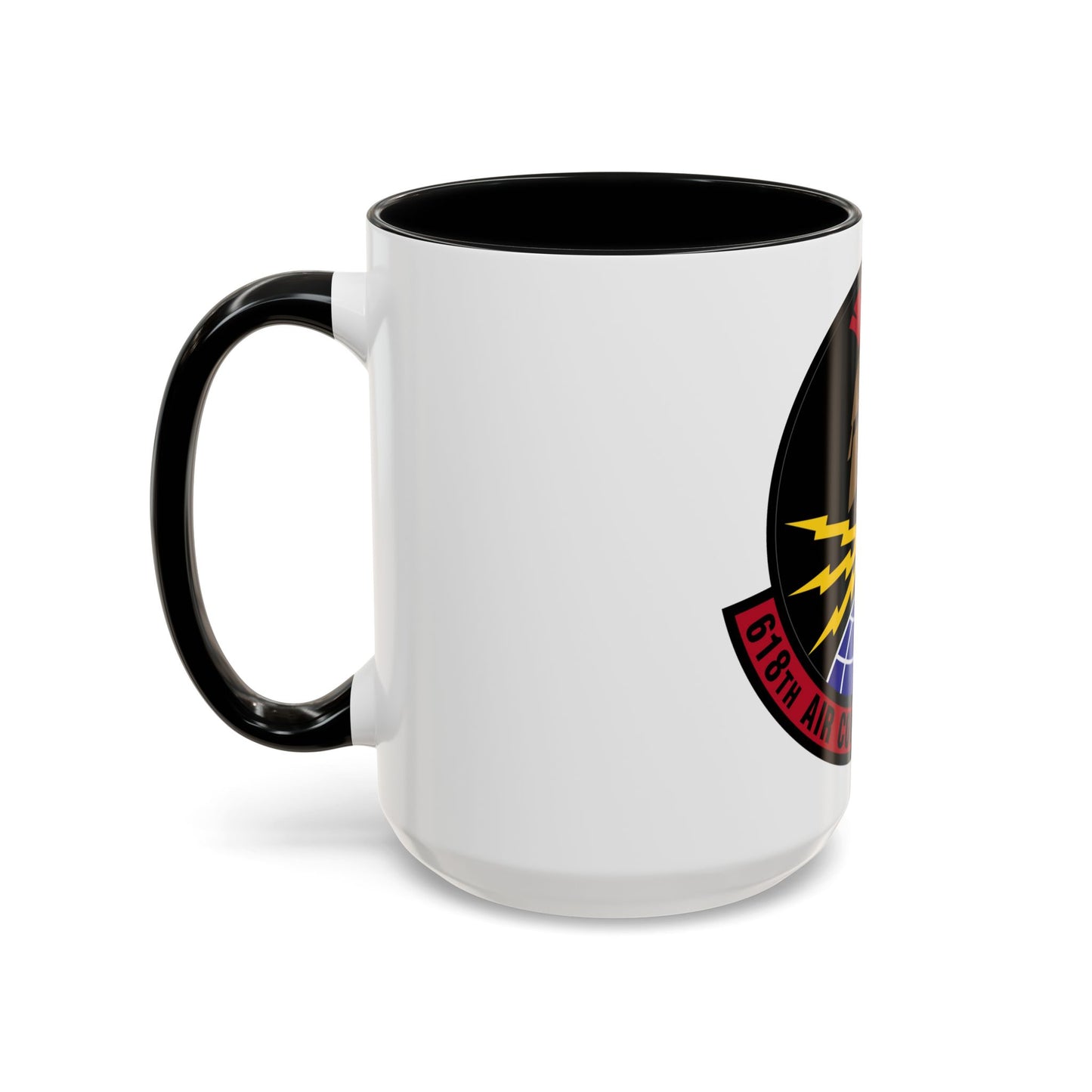 618 Air Communications Squadron AMC (U.S. Air Force) Accent Coffee Mug