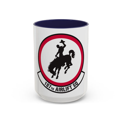 187 Airlift Squadron (U.S. Air Force) Accent Coffee Mug