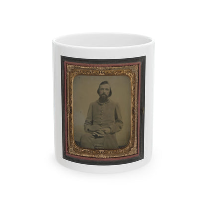 Unidentified Private In Confederate Uniform (U.S. Civil War) White Coffee Mug