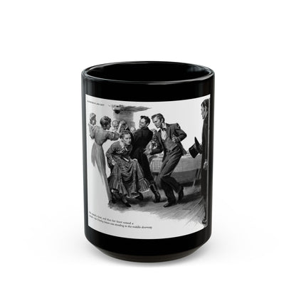 Ferry Tavern, part three, Woman's Day, August 1947 - Black Coffee Mug-15oz-Go Mug Yourself