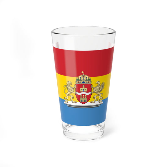 Flag of Budapest 1990-2011 (Hungary) Pint Glass 16oz