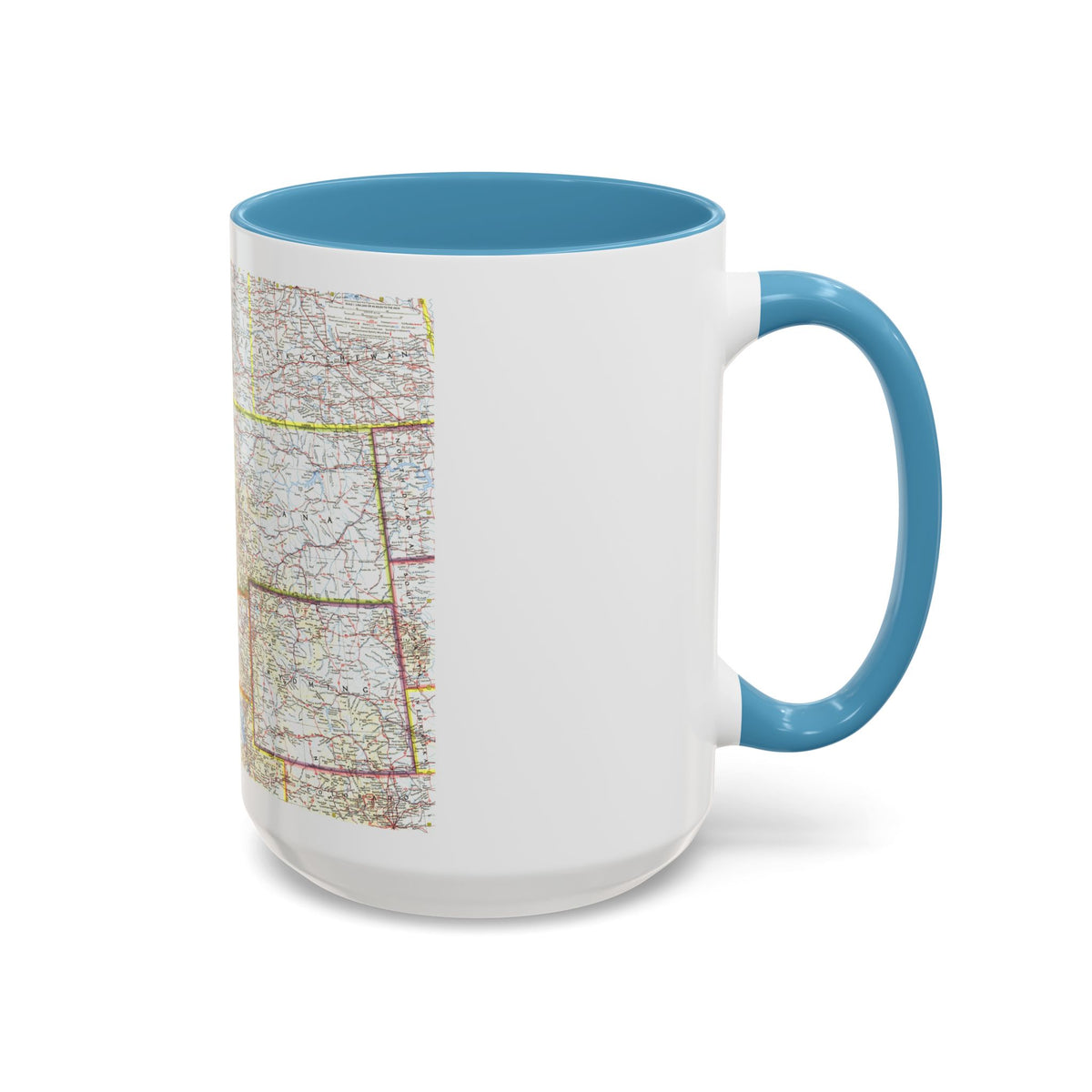 USA - Northwestern (1960) (Map) Accent Coffee Mug