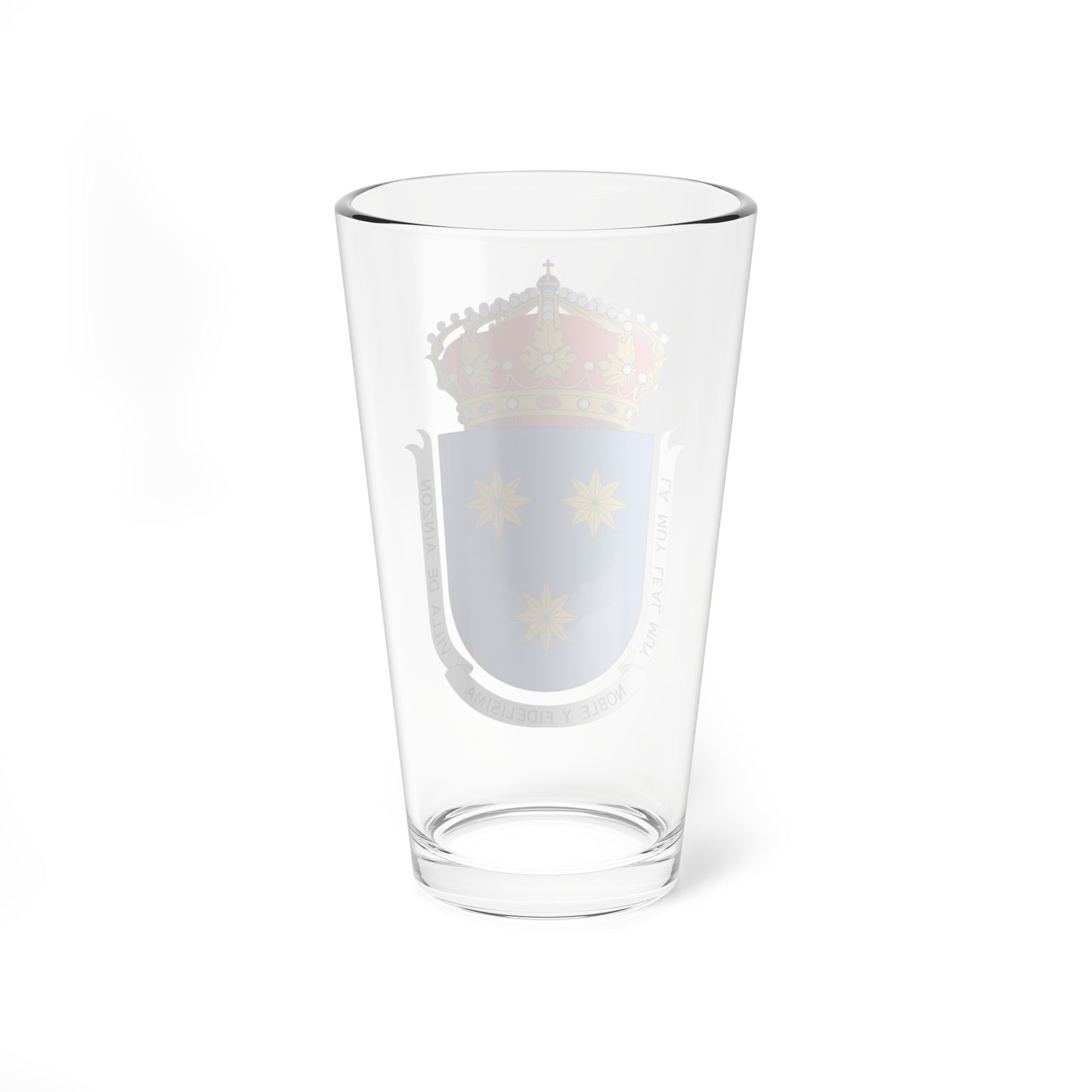 Escudo de Ainzón-Zaragoza (Spain) (Coat of Arms) Pint Glass 16oz