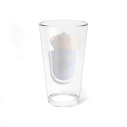 Escudo de Ainzón-Zaragoza (Spain) (Coat of Arms) Pint Glass 16oz