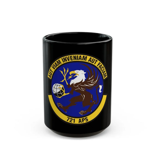 721st Aerial Port Squadron (U.S. Air Force) Black Coffee Mug-15oz-Go Mug Yourself