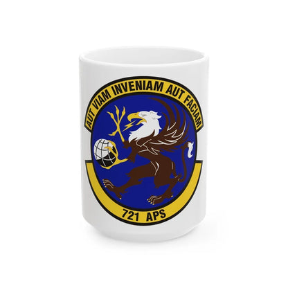 721st Aerial Port Squadron (U.S. Air Force) White Coffee Mug-15oz-Go Mug Yourself