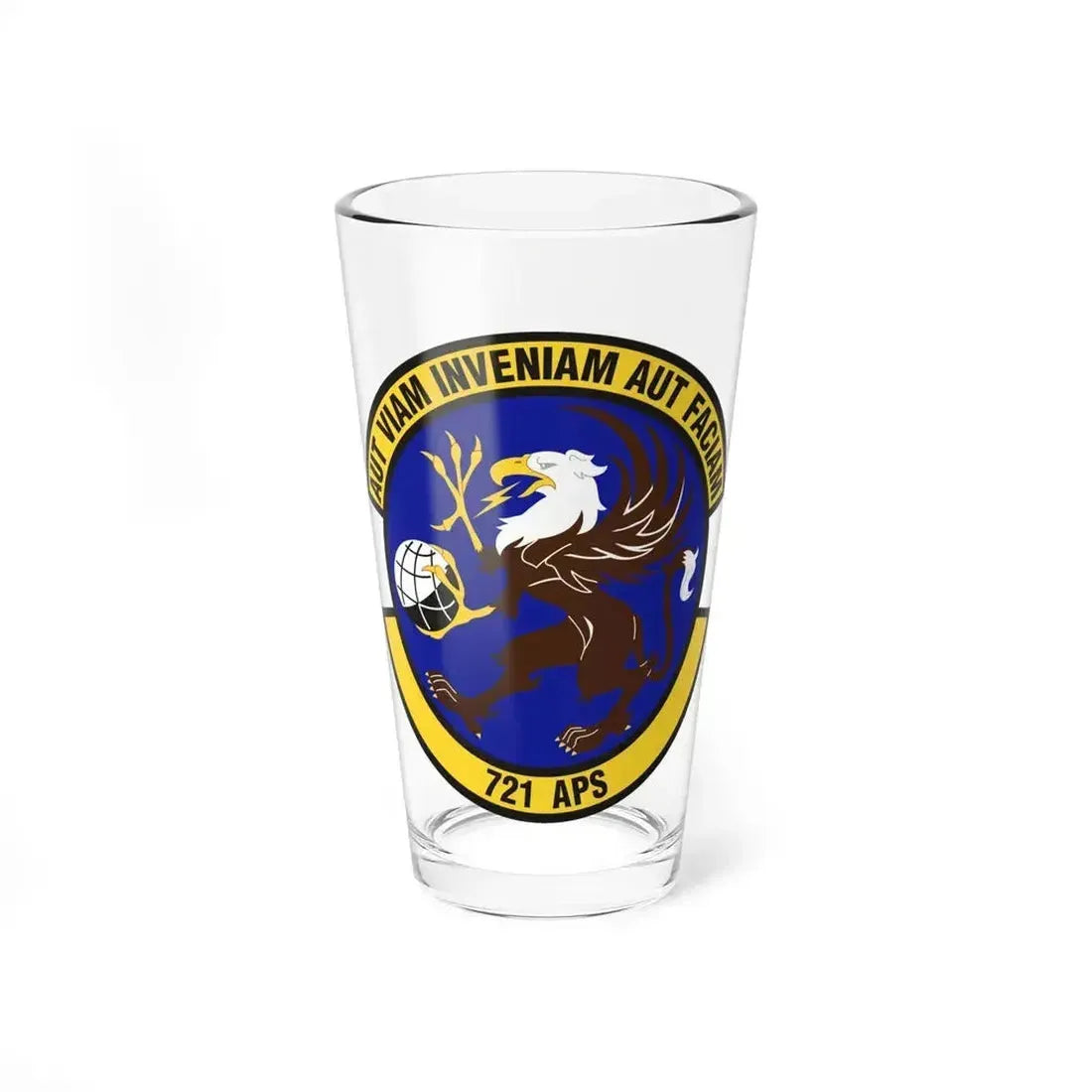 721st Aerial Port Squadron (U.S. Air Force) Pint Glass 16oz 16oz - Go Mug Yourself