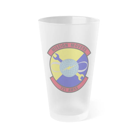 721st Aircraft Maintenance Squadron (U.S. Air Force) Frosted Pint Glass 16oz-16oz-Frosted-Go Mug Yourself