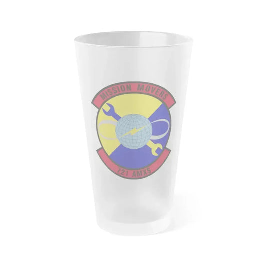 721st Aircraft Maintenance Squadron (U.S. Air Force) Frosted Pint Glass 16oz 16oz Frosted - Go Mug Yourself