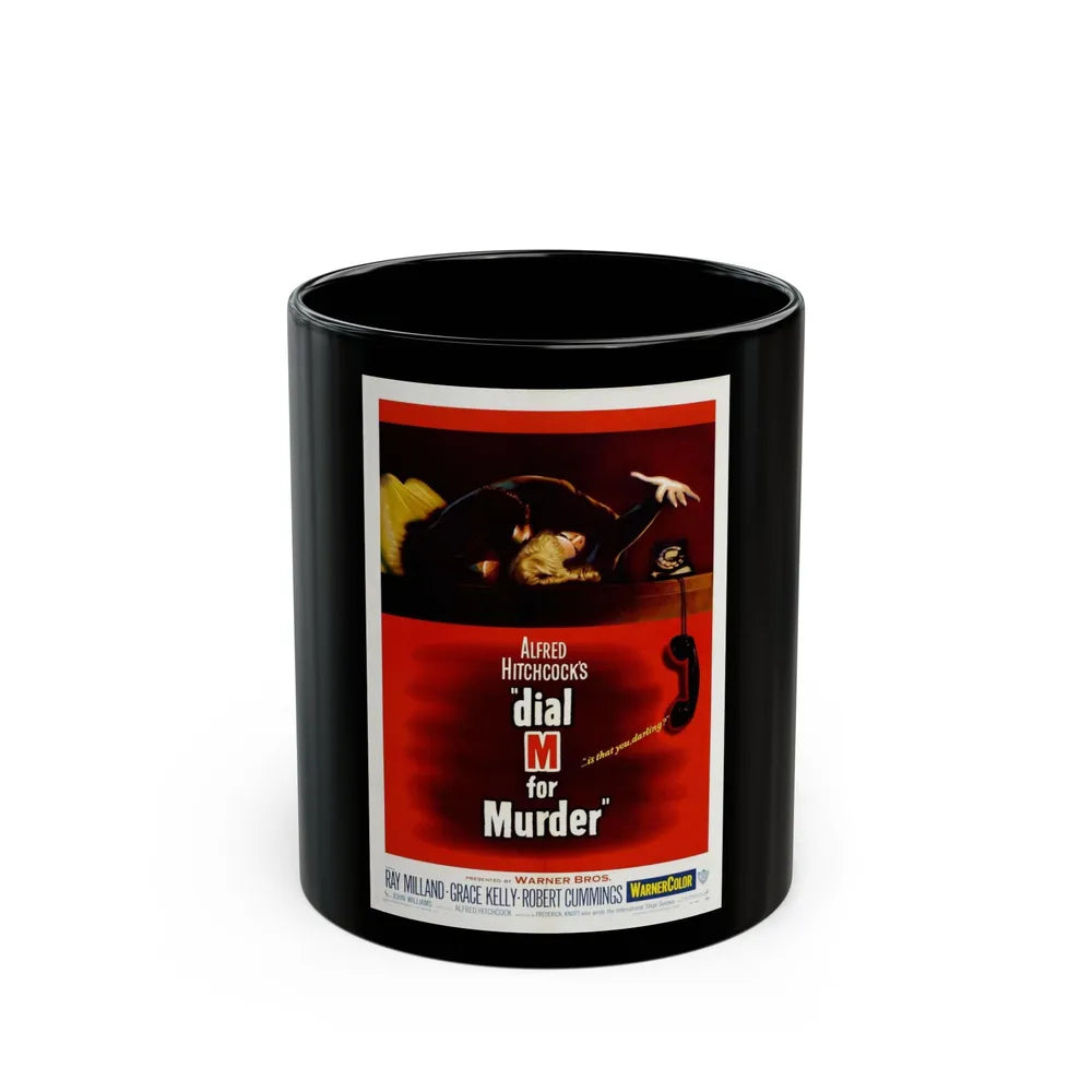 DIAL M FOR MURDER 1954 Movie Poster - Black Coffee Mug-11oz-Go Mug Yourself