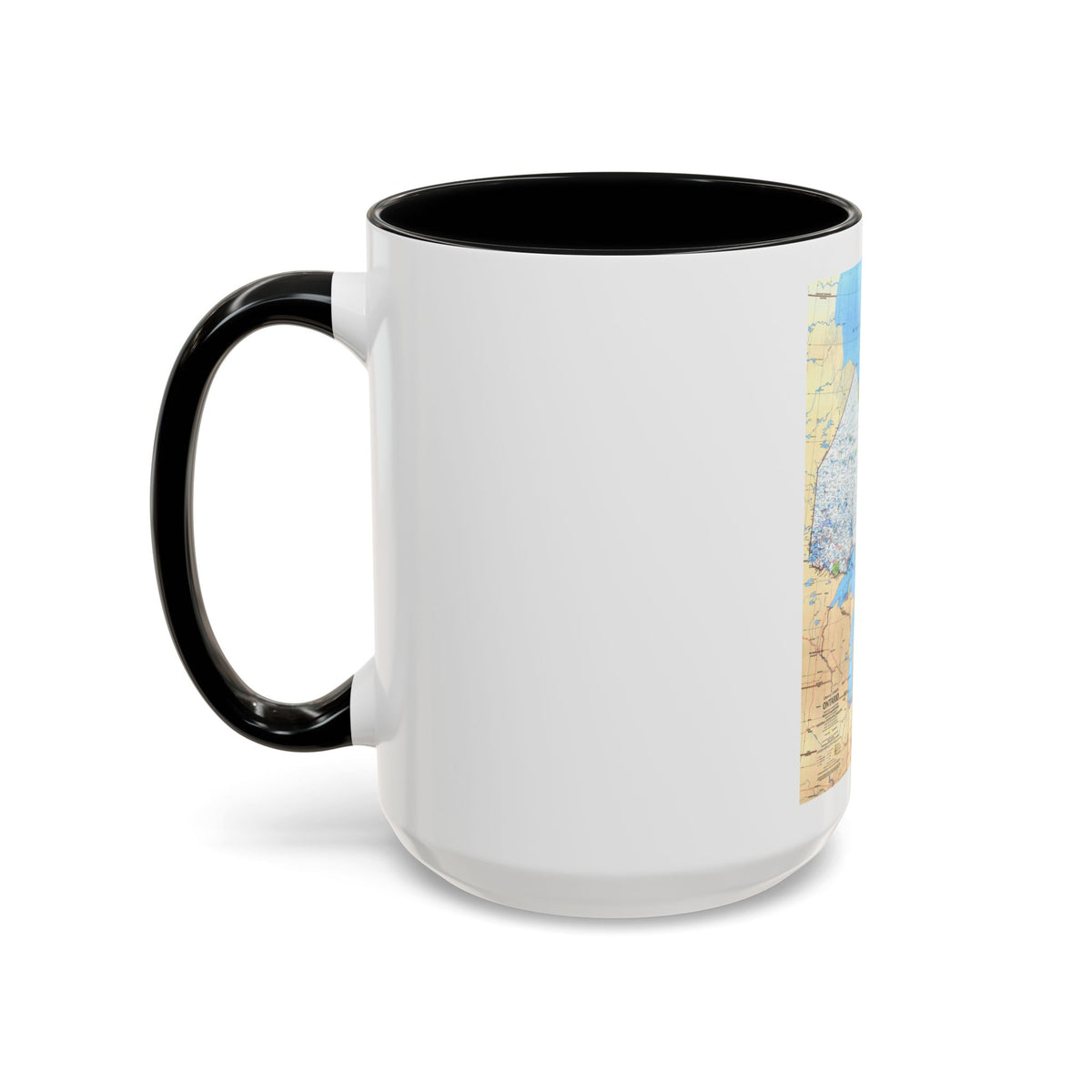 Canada - Ontario (1978) (Map) Accent Coffee Mug