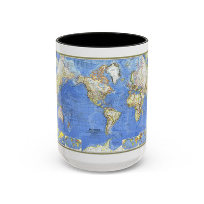 World Map (1965) (Map) Accent Coffee Mug