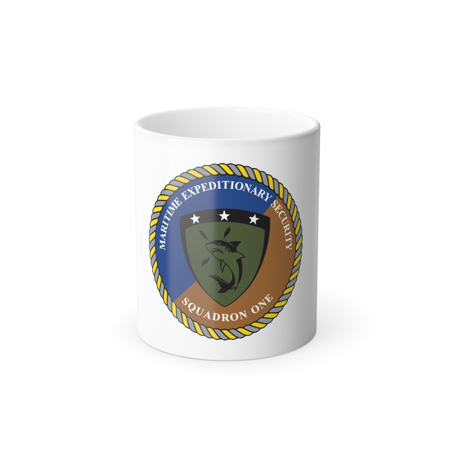 Maritime Expeditionary Security Sq One (U.S. Navy) Color Changing Mug 11oz
