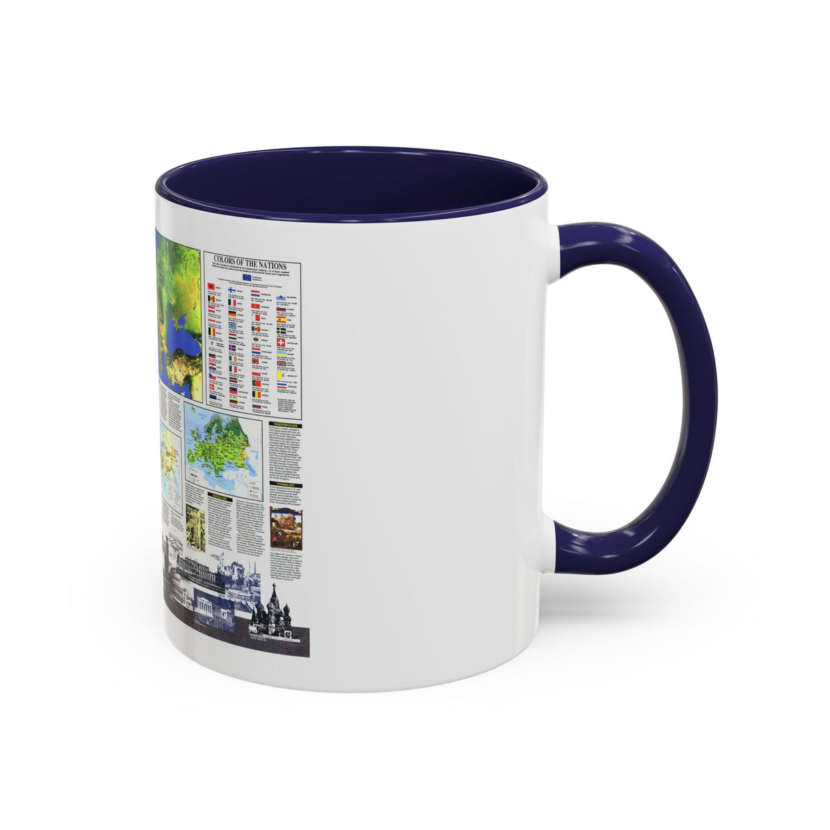 Europe, The New (1992) (Map) Accent Coffee Mug