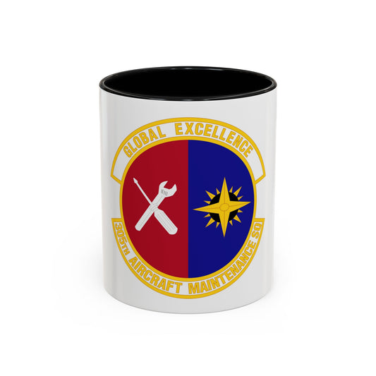 305 Aircraft Maintenance Squadron AMC (U.S. Air Force) Accent Coffee Mug