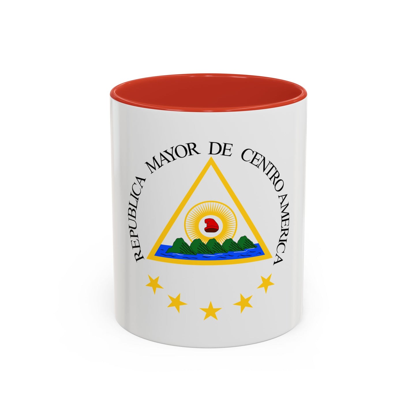 Coat of arms of the Greater Republic of Central America (1898) - Accent Coffee Mug