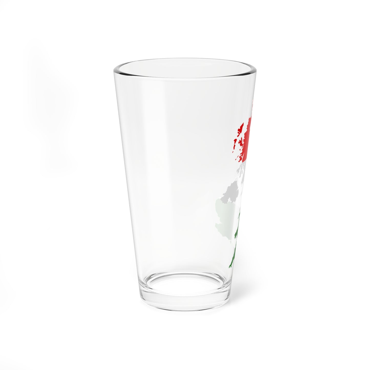 United Kingdom with British Republican flag (United Kingdom) Pint Glass 16oz