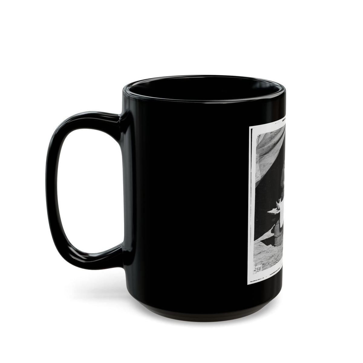 Unknown Location. Embalming Surgeon At Work On Soldier's Body (U.S. Civil War) Black Coffee Mug