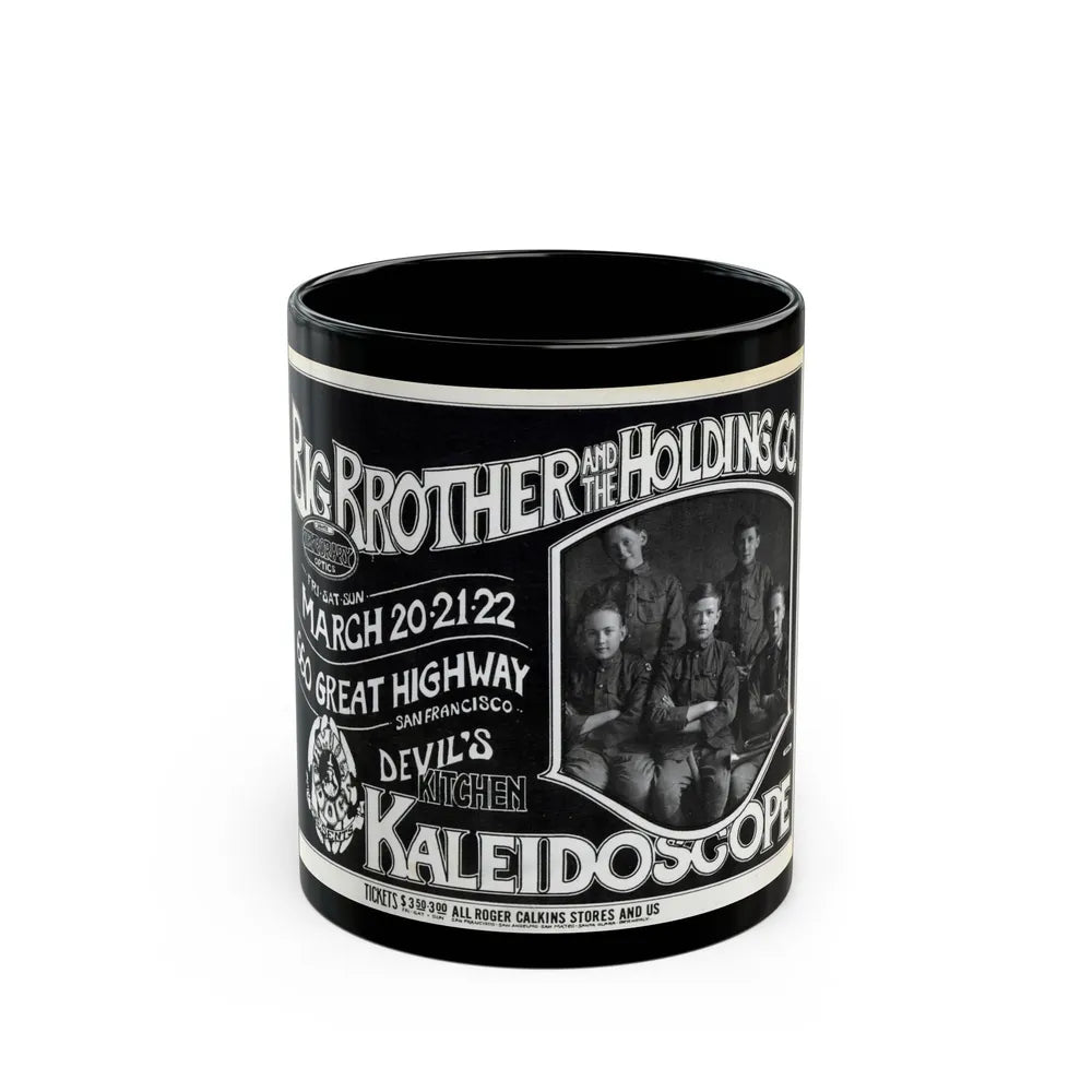 Kaleidoscope - 1970 (Music Poster) Black Coffee Mug-11oz-Go Mug Yourself