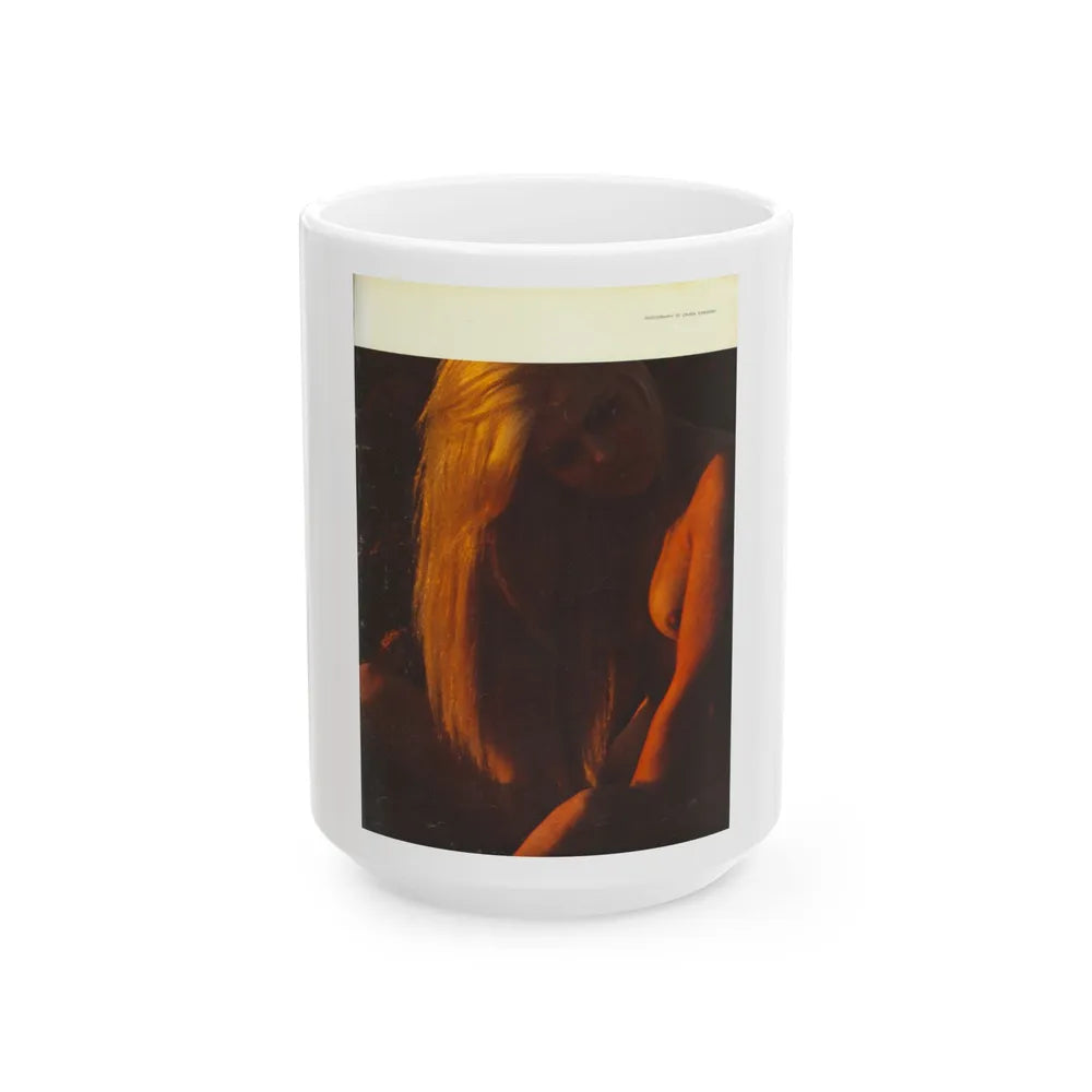 Pamela Tiffin #182 - Playboy February '69 Photo (Vintage Female Icon) White Coffee Mug-15oz-Go Mug Yourself