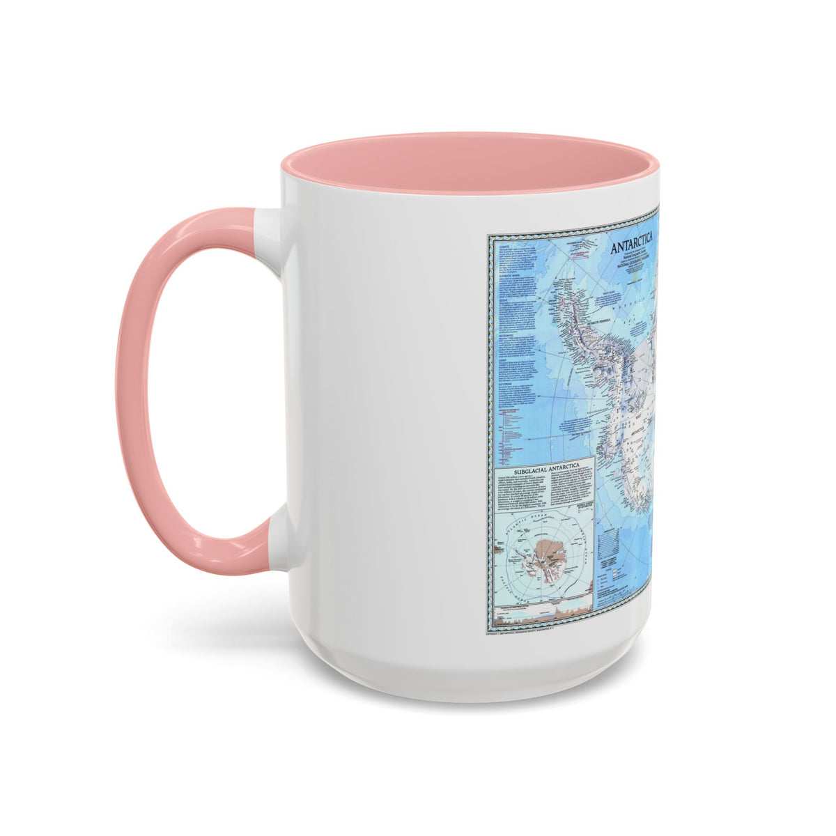 Antarctica (1987) (Map) Accent Coffee Mug