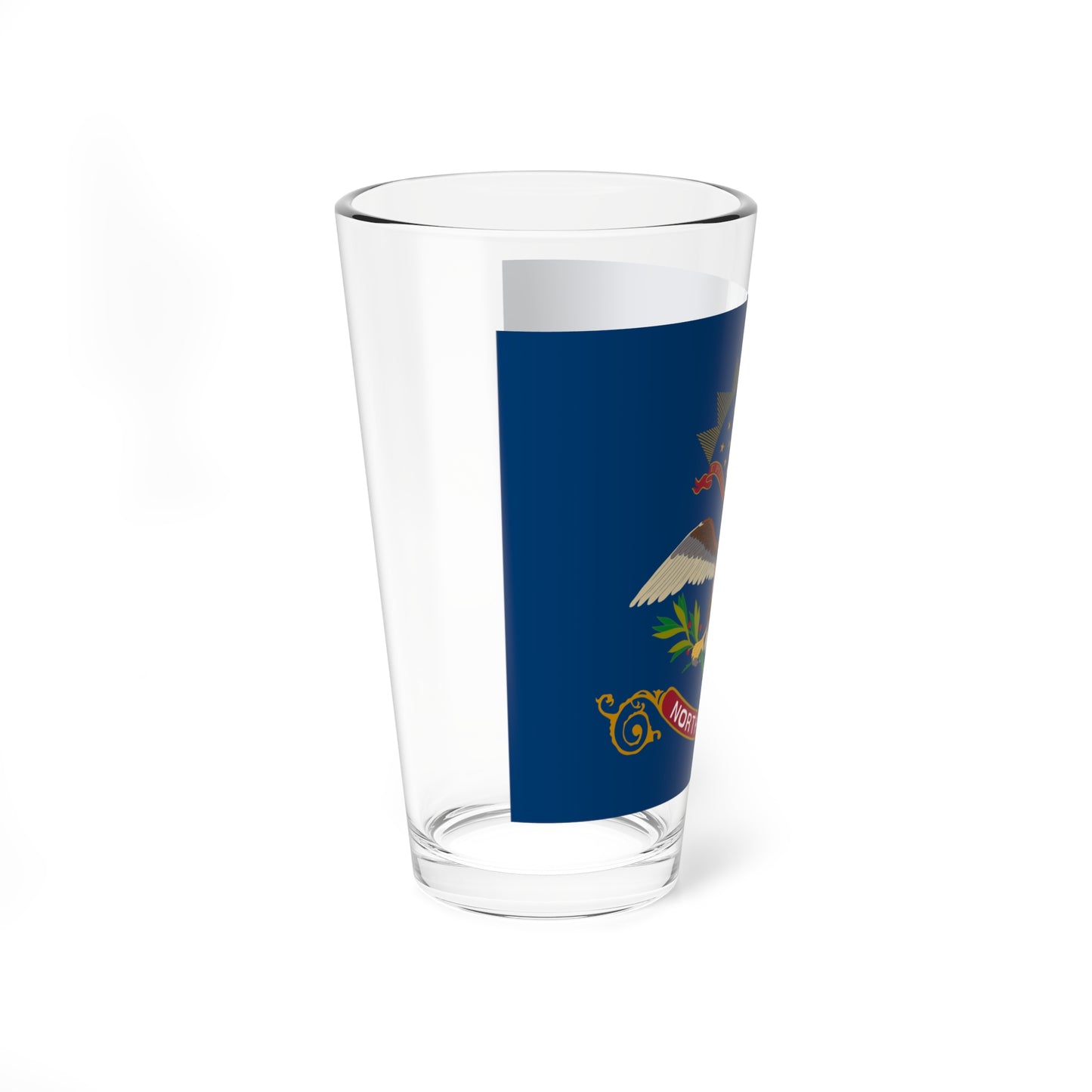 Flag of North Dakota (United States) Pint Glass 16oz