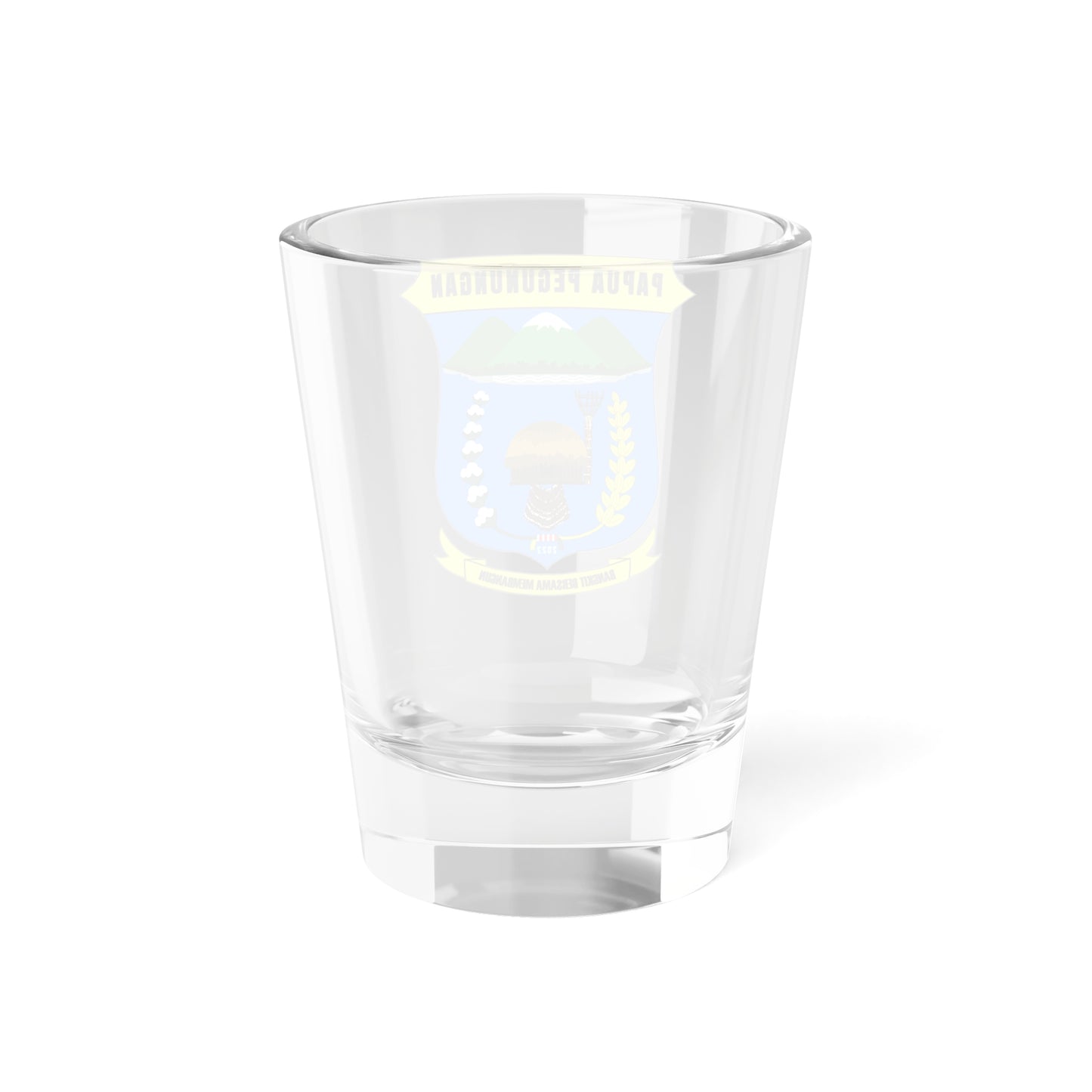 Lambang Papua Pegunungan (Indonesia) (Coat of Arms) Shot Glass 1.5oz