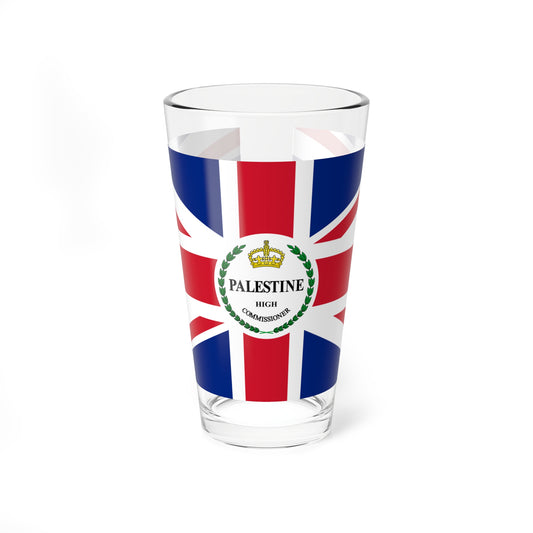 Flag of the of the High Commissioner of Palestine 1948 (Israel) Pint Glass 16oz