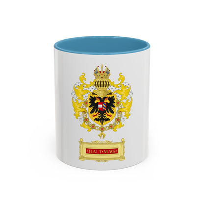 Ornamented Coat of Arms of Maximilian I, Holy Roman Emperor - Accent Coffee Mug