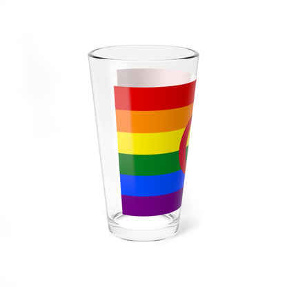 Flag of Algeria Gay Pride (Algeria) Pint Glass 16oz