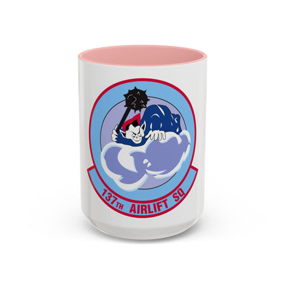 137 Airlift Squadron (U.S. Air Force) Accent Coffee Mug