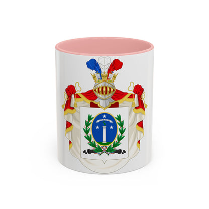 Ornamented Coat of Arms of Chile (1819-1834) Cerro Castillo Version - Accent Coffee Mug
