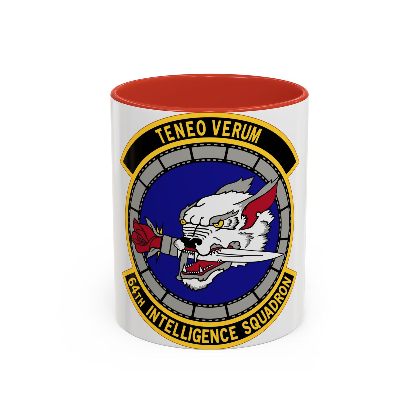 64 Intelligence Squadron AFRC (U.S. Air Force) Accent Coffee Mug