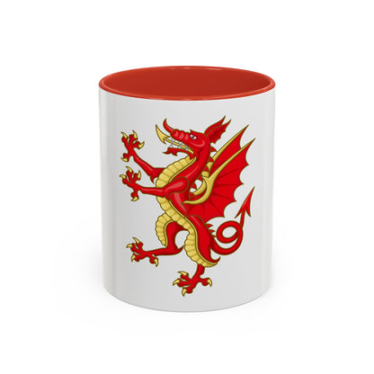 Tudor Dragon Badge - Accent Coffee Mug