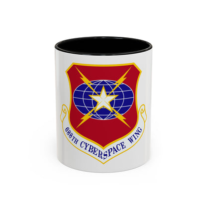688 Cyberspace Wing ACC (U.S. Air Force) Accent Coffee Mug