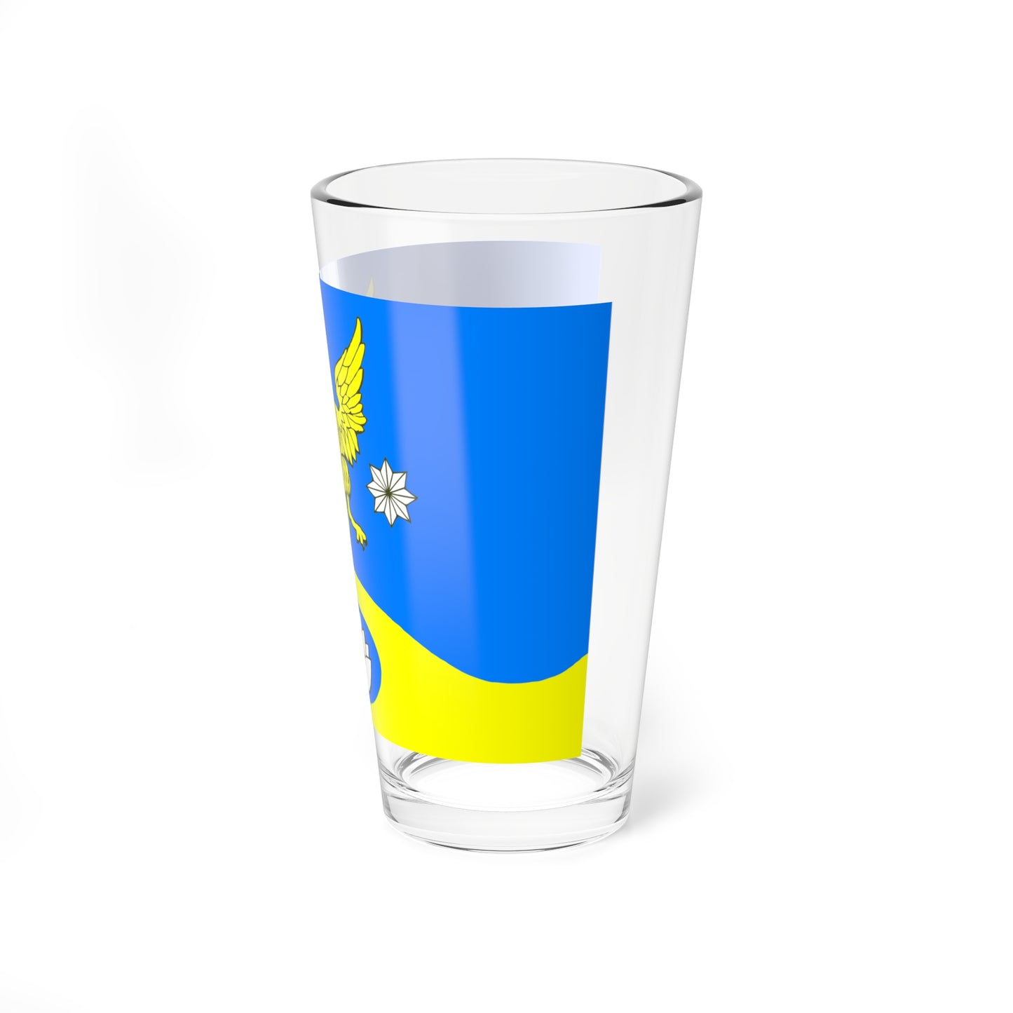Flag Koltushi Leningrad oblast (Russia) Pint Glass 16oz
