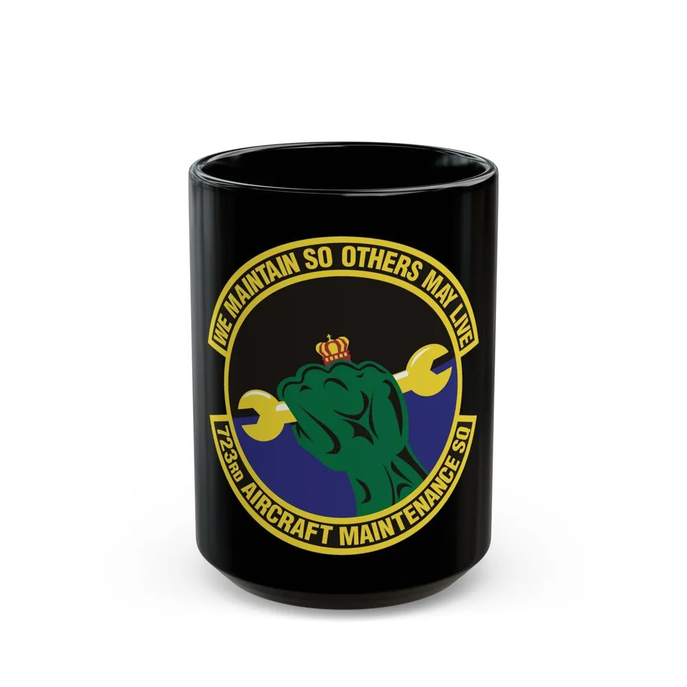 723d Aircraft Maintenance Squadron (U.S. Air Force) Black Coffee Mug-15oz-Go Mug Yourself