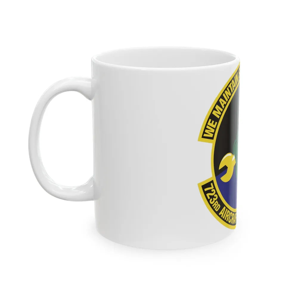 723d Aircraft Maintenance Squadron (U.S. Air Force) White Coffee Mug-Go Mug Yourself